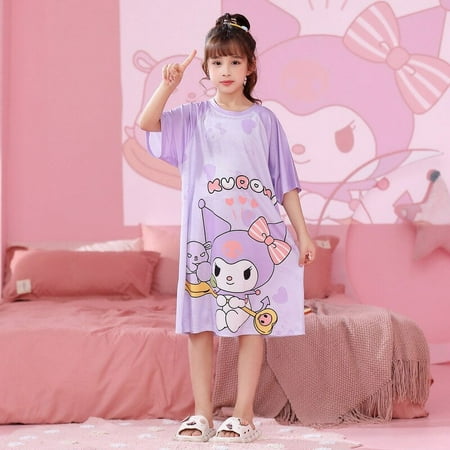 Sanrios Printed Girls Summer Ice Silk Pajamas Dress Anime My Melody Cinnamoroll Hellokittys Kawaii Nightgown Women s Pajamas
Sanrios Printed Girls Summer Ice Silk Pajamas Dress Anime My Melody Cinnamoroll Hellokittys Kawaii Nightgown Women s Pajamas