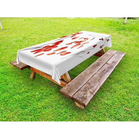 Floral Outdoor Tablecloth Autumn Flowers and Leaves Petals Illustration in Watercolors Painting Artwork Decorative Washable Fabric Picnic Table Cloth 58 X 84 Inches Red Purplegrey by Ambesonne
Floral Outdoor Tablecloth Autumn Flowers and Leaves Petals Illustration in Watercolors Painting Artwork Decorative Washable Fabric Picnic Table Cloth 58 X 84 Inches Red Purplegrey by Ambesonne