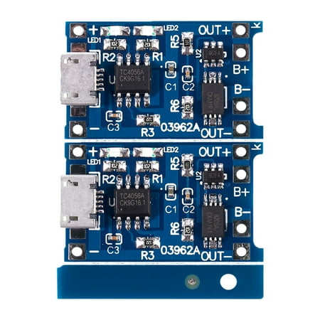 2PCS Blue 5V USB 1A 18650 Lithium Battery Charging Board
2PCS Blue 5V USB 1A 18650 Lithium Battery Charging Board