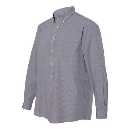 Van Heusen 13V0411-Shadow-S Ladies Long Sleeve Coolest Comfort Check Twill, Shadow - Small