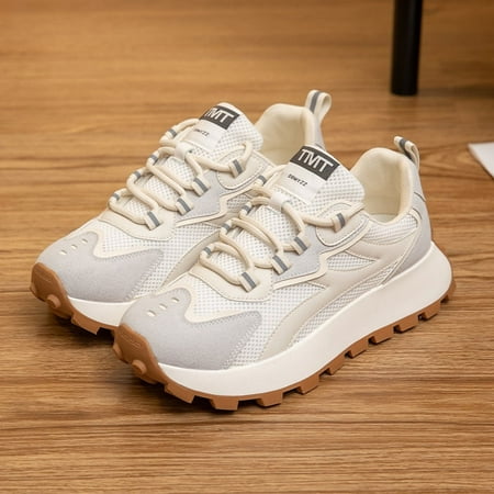 DONGGTGDZ Lightweight Women‘s Platform Sneakers - Stylish Lace Up Casual Shoes with Mesh Upper Round Toe and Comfortable Cushioning
DONGGTGDZ Lightweight Women‘s Platform Sneakers - Stylish Lace Up Casual Shoes with Mesh Upper Round Toe and Comfortable Cushioning