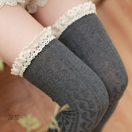Women/Girl Autumn/Winter Cute Socks Casual Thick Breathable Soft Stockings Long Solid Lace Hose
Women/Girl Autumn/Winter Cute Socks Casual Thick Breathable Soft Stockings Long Solid Lace Hose