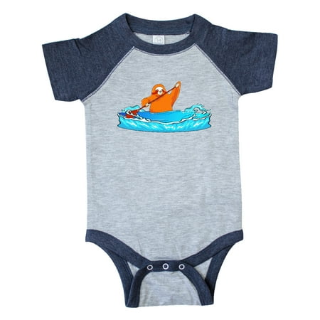Inktastic Kayaking Sloth Kayak Gift Baby Boy or Baby Girl Bodysuit