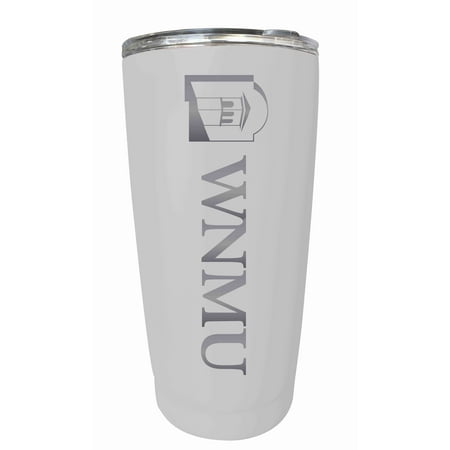 Western New Mexico University Etched 16 oz Stainless Steel Tumbler (White)