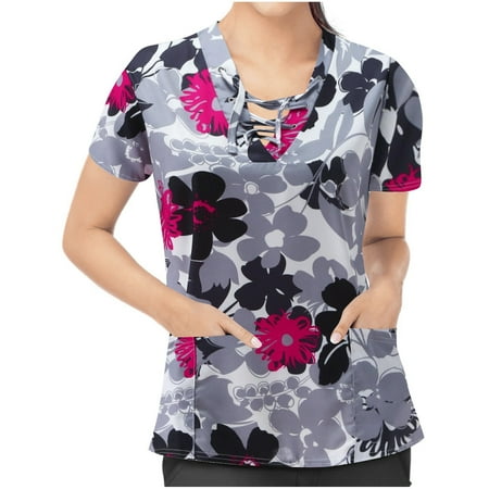 UDAXB Womens Nursing Scrub Tops Valentine s Day Love Heart Printed Working Uniform Short Sleeve V-Neck Workwear Blouse T-shirt with Pockets
UDAXB Womens Nursing Scrub Tops Valentine s Day Love Heart Printed Working Uniform Short Sleeve V-Neck Workwear Blouse T-shirt with Pockets