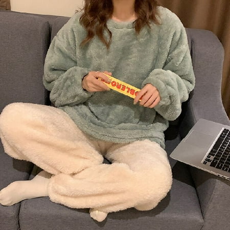 DanceeMangoo WAVMIT Winter Womens Flannel Warm Long Sleeve Pajamas Set Thick Simple Leisure Women Sleepwear Set Gold Velvet Pyjamas Homewear
DanceeMangoo WAVMIT Winter Womens Flannel Warm Long Sleeve Pajamas Set Thick Simple Leisure Women Sleepwear Set Gold Velvet Pyjamas Homewear