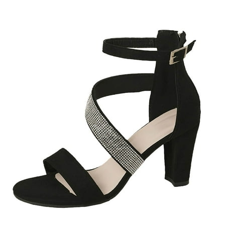 Huashengg High Heel Sandals Women s Rhinestone Suede Wide Strip Sandals Back Zipper Large Size Shoes Wedged Sandals for Women
Huashengg High Heel Sandals Women s Rhinestone Suede Wide Strip Sandals Back Zipper Large Size Shoes Wedged Sandals for Women