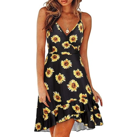Inkach Women S V-Neck Floral Print Strap Summer Casual Swing Dress With Ruffle Dress
Inkach Women S V-Neck Floral Print Strap Summer Casual Swing Dress With Ruffle Dress