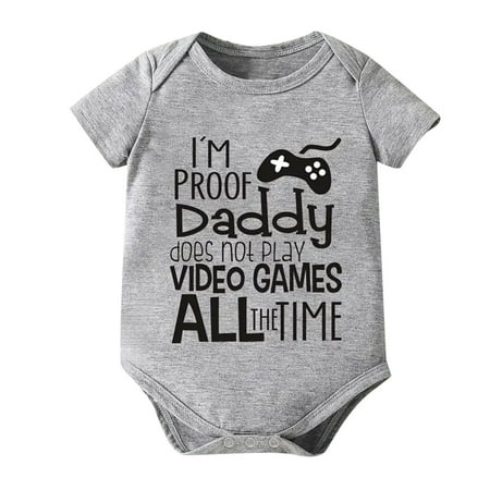 Toddler Baby Girls Climbing Clothes Unisex Solid Spring Summer Short Sleeve Print Romper Bodysuit Clothes For 6-12 Months
Toddler Baby Girls Climbing Clothes Unisex Solid Spring Summer Short Sleeve Print Romper Bodysuit Clothes For 6-12 Months