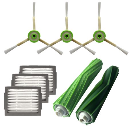 Side Brush&Hepa Filters&Bristle Brush For iRobot Roomba i7 i7+/i7 Plus E5 E6 E7