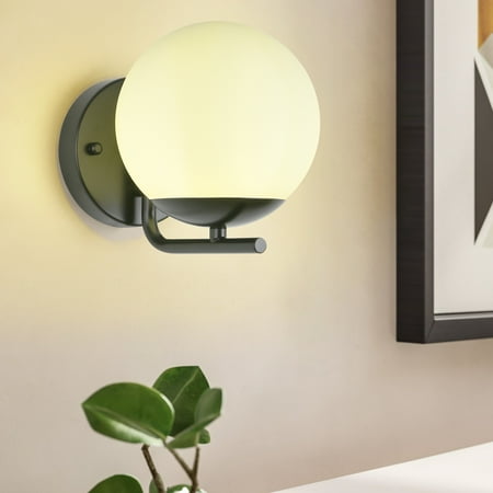 GoYeel Modern Bedroom Wall Sconce Indoor Wall Light Fixture Milk White Globe Glass Wall Lamp for Bathroom Kitchen Living Room Vanity Hallway
GoYeel Modern Bedroom Wall Sconce Indoor Wall Light Fixture Milk White Globe Glass Wall Lamp for Bathroom Kitchen Living Room Vanity Hallway