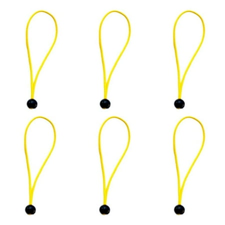6pcs/set 15cm/5.9 inch Strong Durable Ball Bungee Cords Travel Luggage Ties Rope Tent Accessories - Yellow
6pcs/set 15cm/5.9 inch Strong Durable Ball Bungee Cords Travel Luggage Ties Rope Tent Accessories - Yellow
