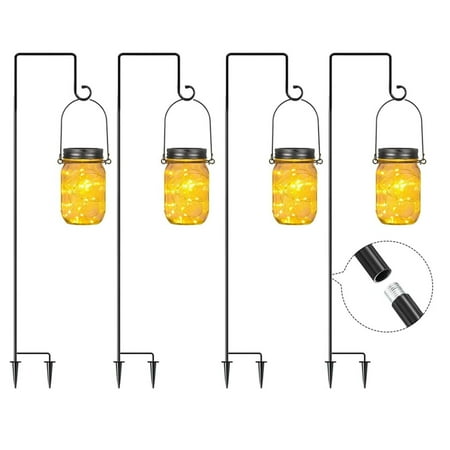 SIXWIN 4 Pieces 32 Inch To 62 Inch Adjustable Outdoor Garden Hooks And 4 Pieces Outdoor Hanging Jar Light With 20 LEDs; Not Include Battery
SIXWIN 4 Pieces 32 Inch To 62 Inch Adjustable Outdoor Garden Hooks And 4 Pieces Outdoor Hanging Jar Light With 20 LEDs; Not Include Battery