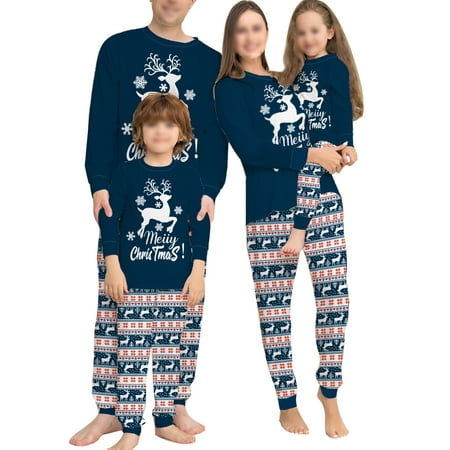 Colisha Loose Holiday PJ Sets for Mommy Dad Child Casual Letters Print Sleepwear Xmas Pjs Tops And Pants Nightwear Blue Child 2
Colisha Loose Holiday PJ Sets for Mommy Dad Child Casual Letters Print Sleepwear Xmas Pjs Tops And Pants Nightwear Blue Child 2