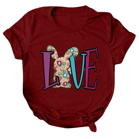 Women s Letter Printed Shirt Short Sleeve Crewneck Easter Be Happy Cute Easter Scrub_Tops for Womens
Women s Letter Printed Shirt Short Sleeve Crewneck Easter Be Happy Cute Easter Scrub_Tops for Womens