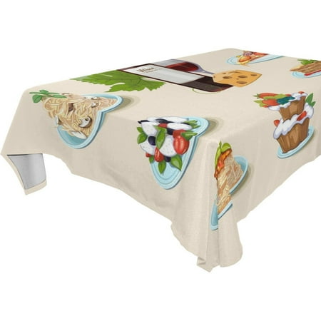 POPCreation Food Tablecloths Cuisine Italian Table Top Decoration 60x104 inches
POPCreation Food Tablecloths Cuisine Italian Table Top Decoration 60x104 inches