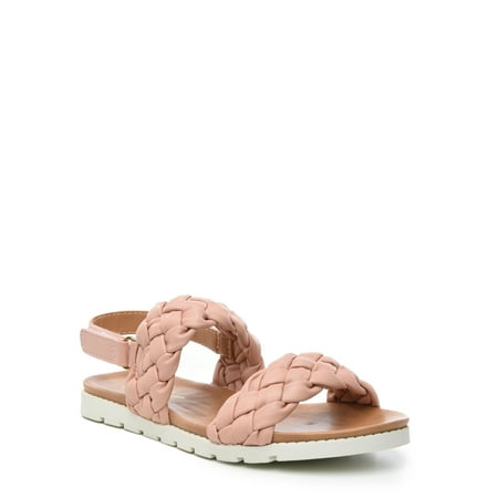 Nicole Miller Youth Girls Two Strapped Braided Sandal Sizes 11-3