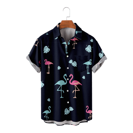 MLFU Men s Women s Short Sleeve Button Down Shirts Flamingo Graphic Printed Hawaii Shirts Funky Blouses For Men Youth
MLFU Men s Women s Short Sleeve Button Down Shirts Flamingo Graphic Printed Hawaii Shirts Funky Blouses For Men Youth