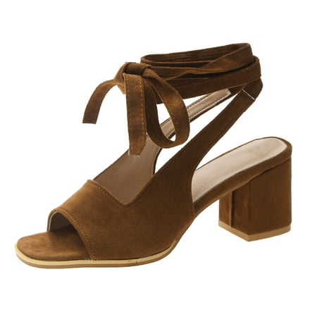 WANYNG Ladies Fashion Summer Solid Color Flock High Heel Ankle Strap Sandals Rubber Sandals for Women Wide Go Women
WANYNG Ladies Fashion Summer Solid Color Flock High Heel Ankle Strap Sandals Rubber Sandals for Women Wide Go Women