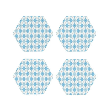 Leather Coasters Set of 4 - Blue and White Squares Lightweight Non-Slip Drink Coasters for Desk Anti-Scalding Desk Cup Coasters for Office Table Decor Hexagon
Leather Coasters Set of 4 - Blue and White Squares Lightweight Non-Slip Drink Coasters for Desk Anti-Scalding Desk Cup Coasters for Office Table Decor Hexagon