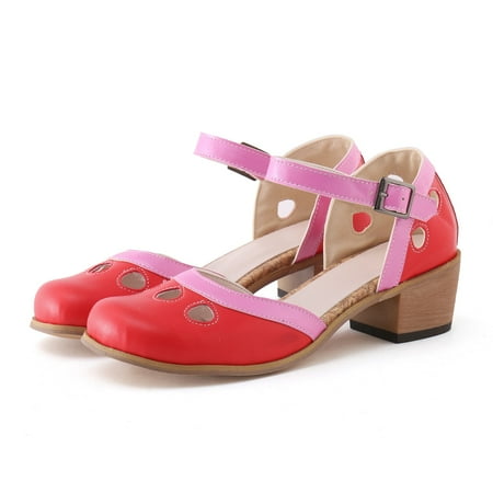 Aayomet Walking Sandals Women Spring And Summer 2023 New European And American Foreign Trade Style Large Color Matching Buckle Red 8
Aayomet Walking Sandals Women Spring And Summer 2023 New European And American Foreign Trade Style Large Color Matching Buckle Red 8