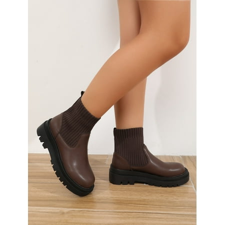 Minimalist Slip-On Sock Boots Women‘s Footwear