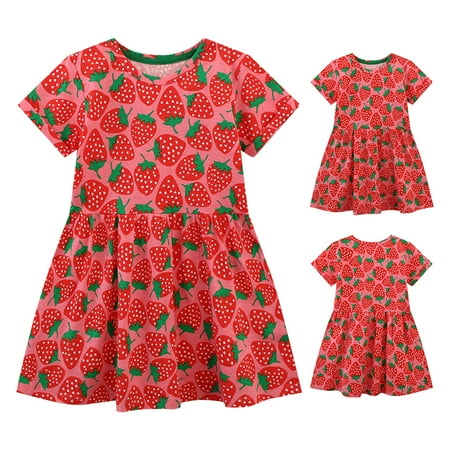 Aayomet Princess Dresses For Girls Summer New Children s Clothing Skirt Wind Girl Strawberry Dress Knitted Cotton Cartoon Watermelon Red 5 Years
Aayomet Princess Dresses For Girls Summer New Children s Clothing Skirt Wind Girl Strawberry Dress Knitted Cotton Cartoon Watermelon Red 5 Years