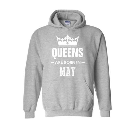 Birthday Gift Queens Are Born in May Unisex Hoodie Hooded Sweatshirt
