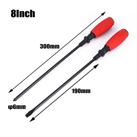 Precision Screwdriver Slotted Screwdriver and Cross Screwdriver 2 3 4 5 6 8Inch