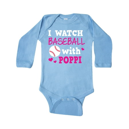 Inktastic I Watch Baseball with My Poppi Gift Baby Girl Long Sleeve Bodysuit
Inktastic I Watch Baseball with My Poppi Gift Baby Girl Long Sleeve Bodysuit