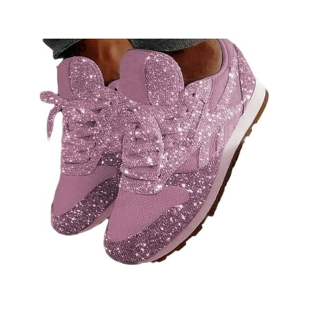 Fangasis Womens Trainers Round Toe Sneakers Lace Up Athletic Shoes Ladies Walking Shoe Running Nonslip Low Top Pink 9
Fangasis Womens Trainers Round Toe Sneakers Lace Up Athletic Shoes Ladies Walking Shoe Running Nonslip Low Top Pink 9