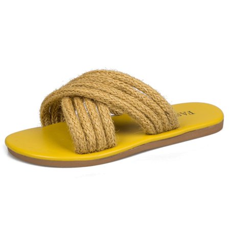 Youmylove Women Slide Slippers Rope Band Sandals Flat Fisherman Shoes Beach Flip Flops Beach Slippers Leisure Comfort Cozy Daily Walking
Youmylove Women Slide Slippers Rope Band Sandals Flat Fisherman Shoes Beach Flip Flops Beach Slippers Leisure Comfort Cozy Daily Walking