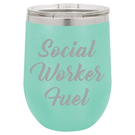 12 oz Double Wall Vacuum Insulated Stainless Steel Stemless Wine Tumbler Glass Coffee Travel Mug With Lid Social Worker Fuel (Teal)
12 oz Double Wall Vacuum Insulated Stainless Steel Stemless Wine Tumbler Glass Coffee Travel Mug With Lid Social Worker Fuel (Teal)