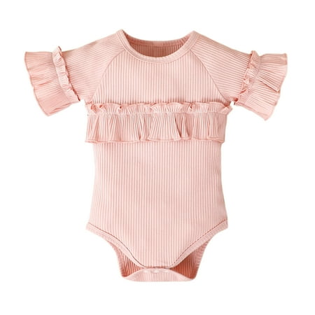 Akiihool Baby Girls Clothing Baby Girl Solid Casual Romper Short Sleeve One Piece Jumpsuits Clothes (Pink 9-12 Months)
Akiihool Baby Girls Clothing Baby Girl Solid Casual Romper Short Sleeve One Piece Jumpsuits Clothes (Pink 9-12 Months)