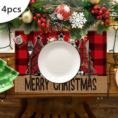 4PCS Christmas Placemat Flax Tablecloth Thermal Mat Kitchen Table Mat Metal Stainless Steel Funnel for Kitchen Bathroom Accessories
4PCS Christmas Placemat Flax Tablecloth Thermal Mat Kitchen Table Mat Metal Stainless Steel Funnel for Kitchen Bathroom Accessories