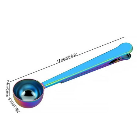 2 in 1 Stainless Steel Coffee Spoon Food Bag Sealer Tea Scooper Sealing Clip Kitchen Accessories Cafe Decor
2 in 1 Stainless Steel Coffee Spoon Food Bag Sealer Tea Scooper Sealing Clip Kitchen Accessories Cafe Decor