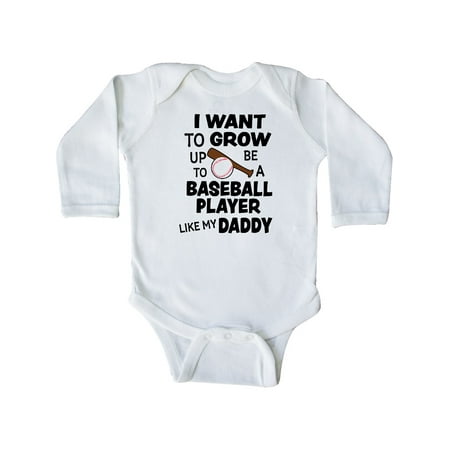 Inktastic I Want To Grow up To Be A Baseball Player Like My Daddy Gift Baby Boy or Baby Girl Long Sleeve Bodysuit
Inktastic I Want To Grow up To Be A Baseball Player Like My Daddy Gift Baby Boy or Baby Girl Long Sleeve Bodysuit
