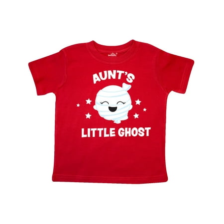 Inktastic Cute Aunt s Little Ghost with Stars Gift Toddler Toddler Girl T-Shirt
