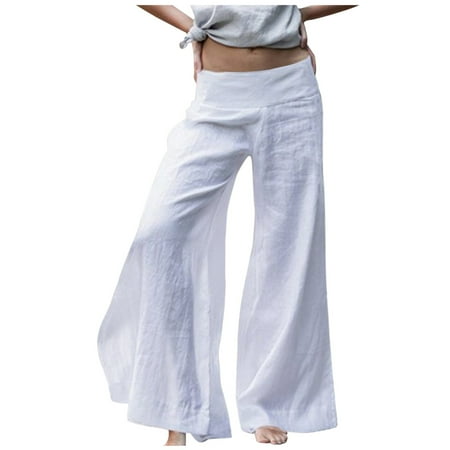 Coopserbil Wide-leg Linen Solid Pants Color Linen Summer Casual Women s Pants Athletic Maternity Women Casual Pants Elastic Waist
Coopserbil Wide-leg Linen Solid Pants Color Linen Summer Casual Women s Pants Athletic Maternity Women Casual Pants Elastic Waist