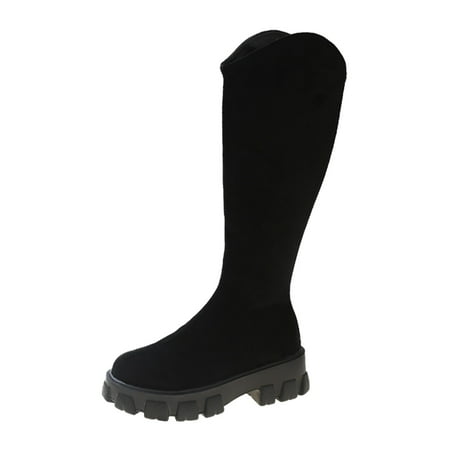 TALKVE Women Mid Calf Boots Autumn And Winter Fashion And Comfortable Solid Color Platform Square Heel Round Toe Zipper
TALKVE Women Mid Calf Boots Autumn And Winter Fashion And Comfortable Solid Color Platform Square Heel Round Toe Zipper