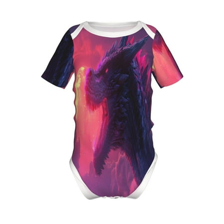Coaee Mystical Dragon Under Moon for Soft Baby Short-Sleeve Bodysuit Baby Climbing Clothes Baby Girls Boys Bodysuit Romper-6 Months
Coaee Mystical Dragon Under Moon for Soft Baby Short-Sleeve Bodysuit Baby Climbing Clothes Baby Girls Boys Bodysuit Romper-6 Months