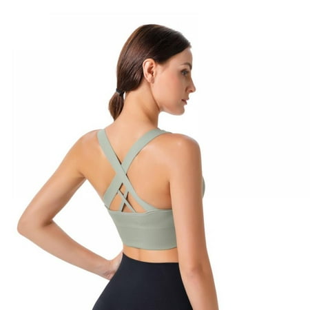 Sports Bra for Women Criss-Cross Back Padded Strappy Sports Bras Medium Support Yoga Bra with Removable Cups
Sports Bra for Women Criss-Cross Back Padded Strappy Sports Bras Medium Support Yoga Bra with Removable Cups