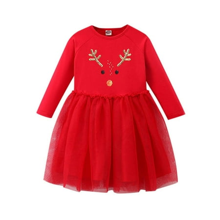 WUXIAN Toddler Kids Girls Christmas Long Sleeve Print Princess Birthday Party Halloween Dresses Winter Fall Sundress Infants Baby Children Cute Dailywear
WUXIAN Toddler Kids Girls Christmas Long Sleeve Print Princess Birthday Party Halloween Dresses Winter Fall Sundress Infants Baby Children Cute Dailywear