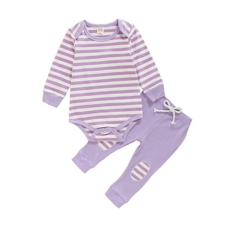 PBaeM Baby Unisex Neborn 0-12Months Striped Long Sleeve Romper Pants Casual Cotton Outfit Sets
PBaeM Baby Unisex Neborn 0-12Months Striped Long Sleeve Romper Pants Casual Cotton Outfit Sets