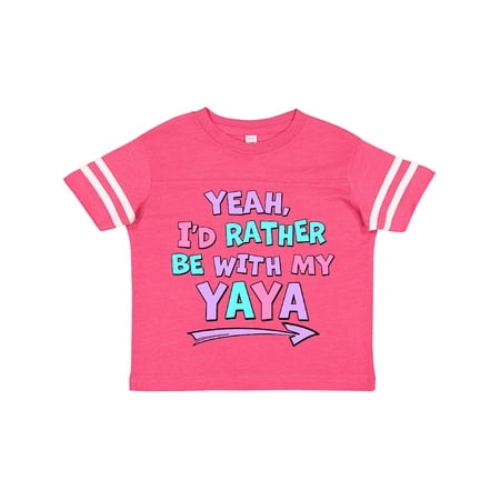 Inktastic Yeah I d Rather Be with My Yaya in Pink Blue and Purple Gift Toddler Boy or Toddler Girl T-Shirt
Inktastic Yeah I d Rather Be with My Yaya in Pink Blue and Purple Gift Toddler Boy or Toddler Girl T-Shirt