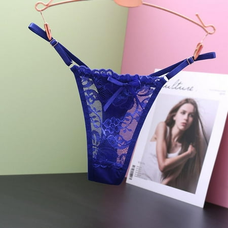 Homadles Underwear Women- Stretch Lace Slim Fit Mid Waisted Breathable See Through Sexy Thongs Blue One Size
Homadles Underwear Women- Stretch Lace Slim Fit Mid Waisted Breathable See Through Sexy Thongs Blue One Size