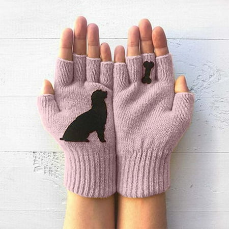 Haykey Winter Gloves Ladies Woolen Gloves Autumn and Winter Outdoor Warm Dog Bones Printing Gloves
Haykey Winter Gloves Ladies Woolen Gloves Autumn and Winter Outdoor Warm Dog Bones Printing Gloves