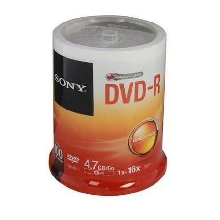 Sony 100dmr47sp Dvd-rs, 100-ct Spindle