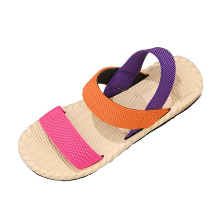 Women s Summer Fashion Colorblocking Open Toe Flat Sandals Lightweight Comfortable Elastic Strap Sandals Summer Dress Sandals for Women
Women s Summer Fashion Colorblocking Open Toe Flat Sandals Lightweight Comfortable Elastic Strap Sandals Summer Dress Sandals for Women
