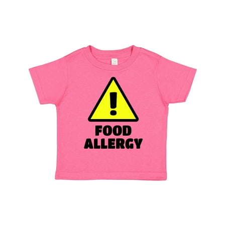 Inktastic Caution! Food Allergy Gift Toddler Boy or Toddler Girl T-Shirt